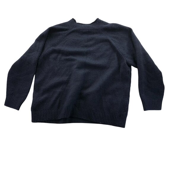 Croft & Barrow Womens Sweater Size XXL Mock Neck Navy Blue Knit Textured Casual - Picture 2 of 12